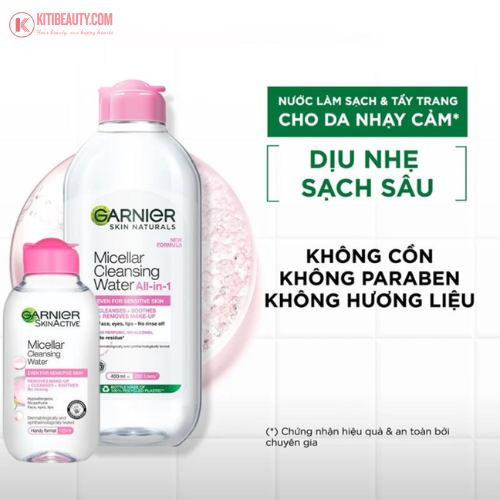 Nước Tẩy Trang Garnier Micellar Cleansing Water 400ml